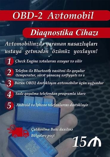 OBD-2 Avtomobil Diaqnostika Cihazı - Avtomobilinizdə yaranan — 1