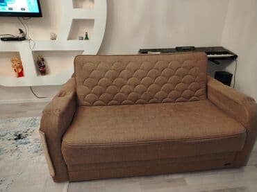 диван кровать трансформер: Раскладной диван, Б/у, Раскладной, С подъемным механизмом, Ткань, Нет доставки — 2