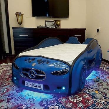 3d светильник: Новый, Готовый, Кровать-машина, С матрасом — 6