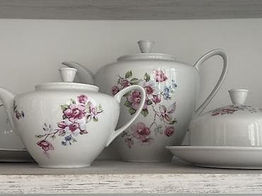 bal: Çay dəsti, rəng - Ağ, Farfor, Weimar, Almaniya — 2