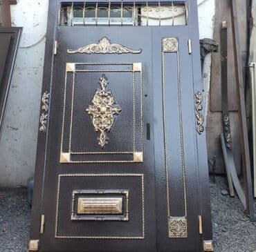 Darvazalar və aksesuarlar: Dəmir Həyət darvazası, Yana açılan, Mexaniki, rəng - Mavi — 7