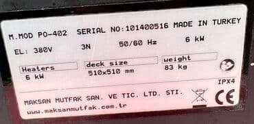 qurasdirilan soba: Pizza, Elektrik, 2 mərtəbəli — 3