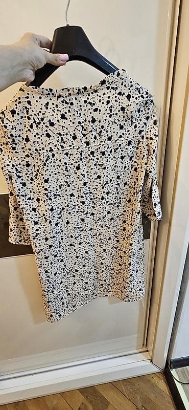 cins: Mango Basics qadın bluzası - Model: qısaqol, rahat kəsim - Ölçü: M — 2