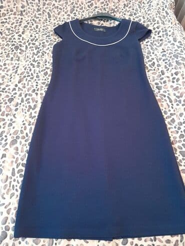 утягивающее белье: Новое платье (темно-синего цвета) с пиджаком. Размер 46-48. Рукав три — 2