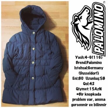 pencək türk dilində: Yash:4-6(116) Brend:Palomino Istehsal:Germany(Dusseldorf) Eni:80 — 1