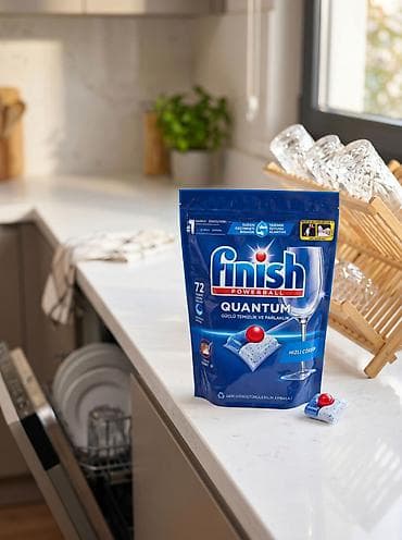 yuyucu vasitələr: Finish Quantum qabyuyan tablet (72 ədəd) Orijinal Türkiyə — 1