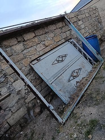 tarsofka boya: Dəmir Həyət darvazası, 3 m, Mexaniki, Şəbəkə ilə, rəng - Boz, Ünvandan götürmə — 2