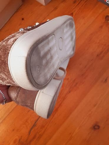 ayaggabı: Koton, Ölçü: 37, rəng - Bej, İşlənmiş — 4