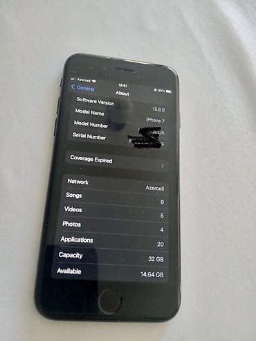 iphone 17 pro max dubay: IPhone 7, 32 GB, Qara, Barmaq izi — 2