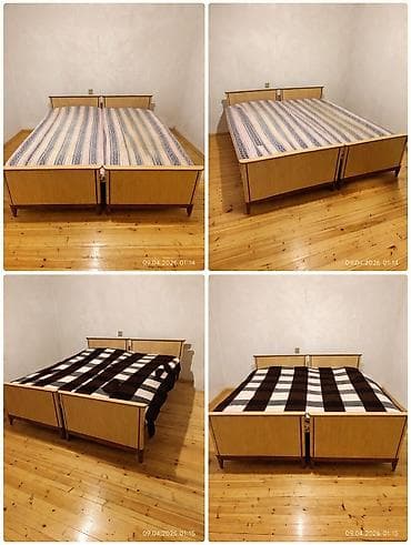 İşlənmiş, Təknəfərlik çarpayı, Bazasız, Matras ilə, Siyirməsiz