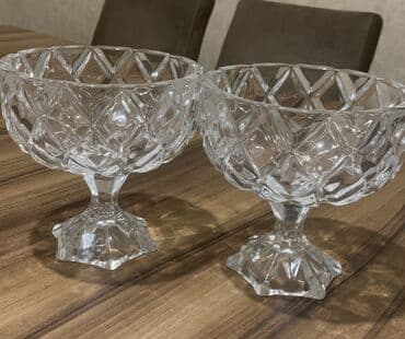 hesam qablari qiymeti: Tort və şiriniyyat qabı, rəng - Ağ, Şüşə — 2