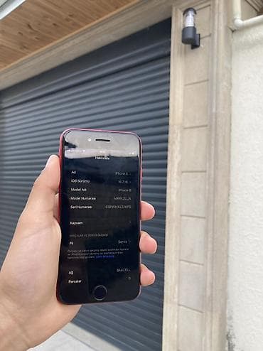 iphone 15 pro max çakma: IPhone 8, 64 GB, Qırmızı, Barmaq izi — 5