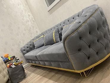 stul iwlenmiw: Divan, Açılmayan, Bazasız, Vеlur parça — 1