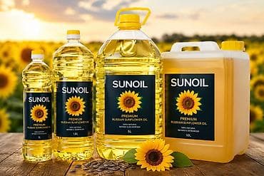 SUNOIL premium günəbaxan yağı - Məhsul növü: Günəbaxan yağı - Brend