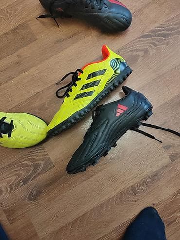 Детский мир: Цвет - Черный Ботинки, Adidas, Размер: 36, Для мальчиков — 2