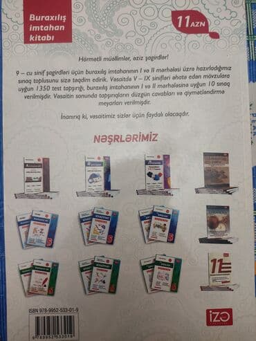 4 cü sinif testlər: 9 cu sinif test kitabi — 2