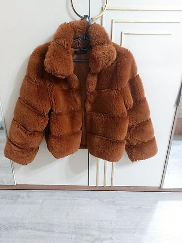 sac satisi: Qadınlar üçün qısa xəz təsirli kürk gödəkcə Az geynilib Mexli kurtka — 1