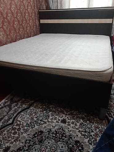 taxta stular: İşlənmiş, İkinəfərlik çarpayı, Bazasız, Matras ilə, Siyirməsiz — 1