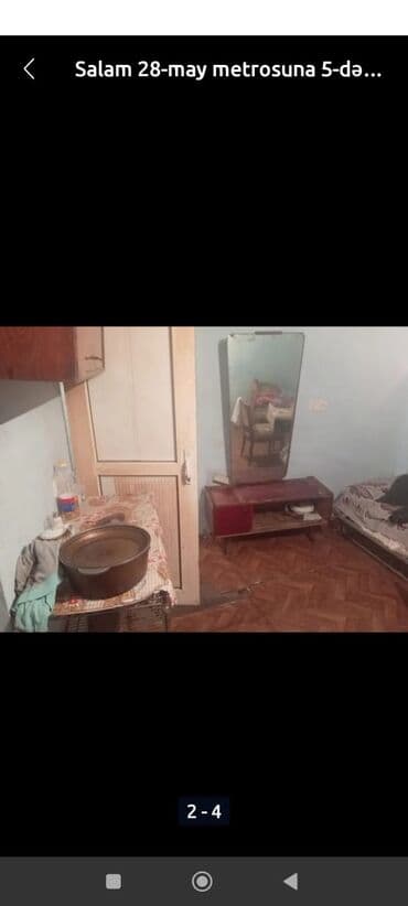 1 комнатная посуточно в баку: 28 May metrosuna yaxın yerləşən sadə həyat şəraiti olan kirayə otaq — 1
