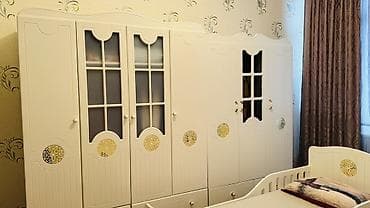 usaq stol stulu: Oğlan və qız üçün, 2 təknəfərlik çarpayı, Dolab — 2