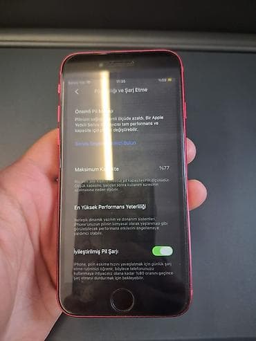 iphone iclod: IPhone SE 2020, 64 GB, Qırmızı, Barmaq izi — 4