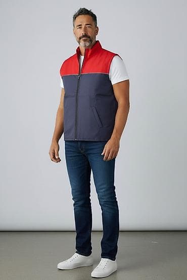 kis: Kişi üçün yüngül izolyasiyalı jilet - Model: qoltuqsuz, boyun hissəsi — 1