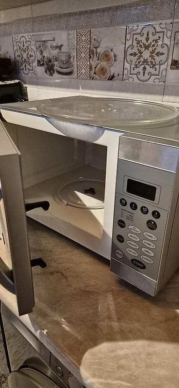 redmi 13 kabro: Mikrodalğalı soba Nikai, Ayrıca dayanan, Qril ilə, rəng - Gümüşü — 4