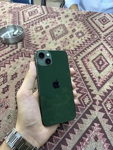 apple m1: IPhone 13, 128 GB, Yaşıl, Zəmanət, Barmaq izi, Face ID — 1