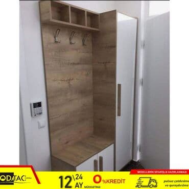 Dolablar: Yeni, Açılan, 3 qapılı Düz dolab, Dəhliz dolabı, Azərbaycan — 1