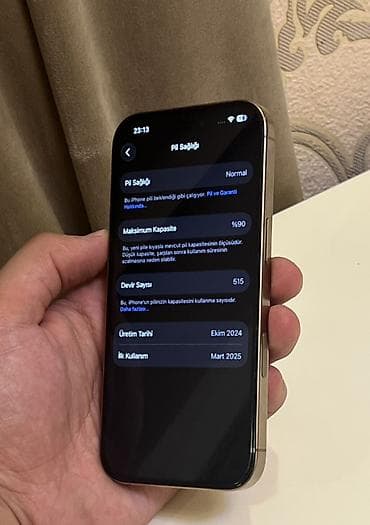 ikinci el iphone 15 pro: IPhone 16 Pro, 128 GB, Desert Titanium, Face ID — 2