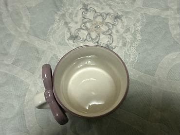 qab alan: Fincanlar, rəng - Bənövşəyi, Keramika, 1 əd, 300 ml — 4