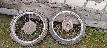 Su nəqliyyatı: Enduro/kross tipli motosiklet üçün 2 ədəd təkər komplekti - Ön və — 1