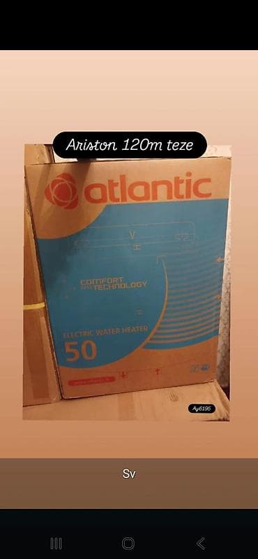 Аристоны: Atlantic Electric Water Heater – 50 litr - Brend: Atlantic - Tip — 1