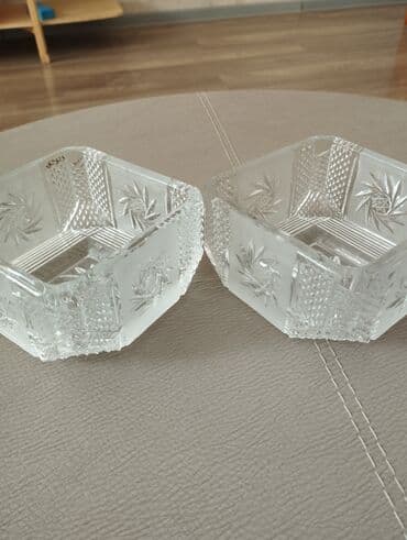 Mətbəx aksesuarları: Xрусталь конфетницы 2 штуки — 2