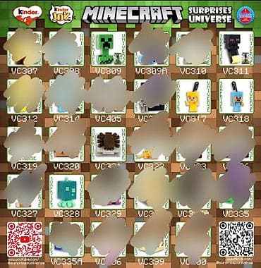 kinder minecraft: Kinder Joy x Minecraft kolleksiya fiqurları – alıram/barter — 2
