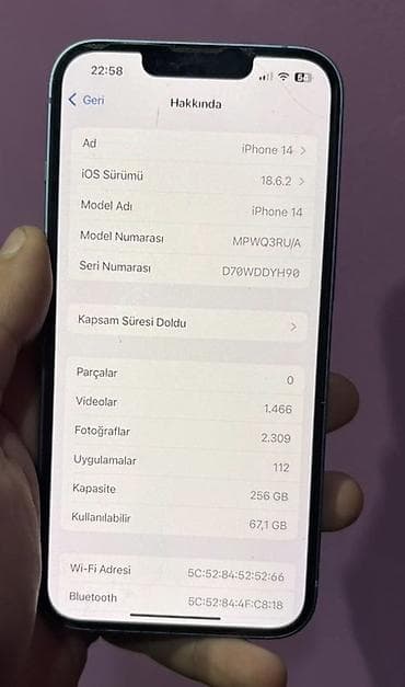 iphone x pro max: IPhone 13, 256 GB, Mavi, Face ID — 7