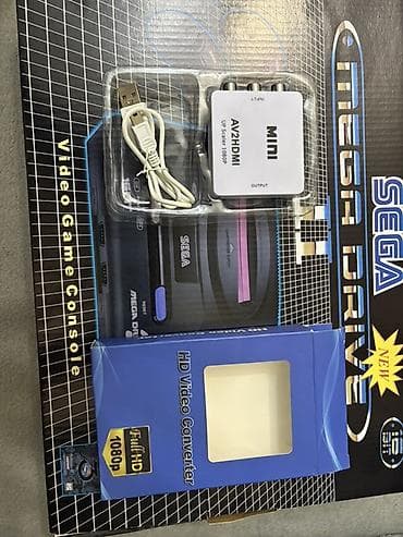 Video oyunlar və konsollar: SEGA Mega Drive II 16-bit video oyun konsolu Tezedi hec istivade — 4