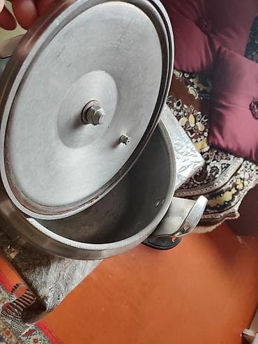 qaz balun: Qazan, rəng - Gümüşü, Alüminium — 2