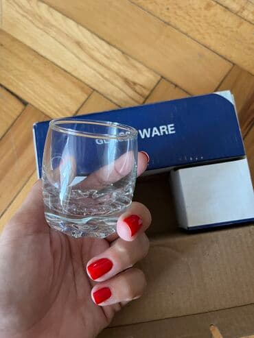 dest qab: Rümkalar, rəng - Ağ, Şüşə, 6 ədədli dəst — 1