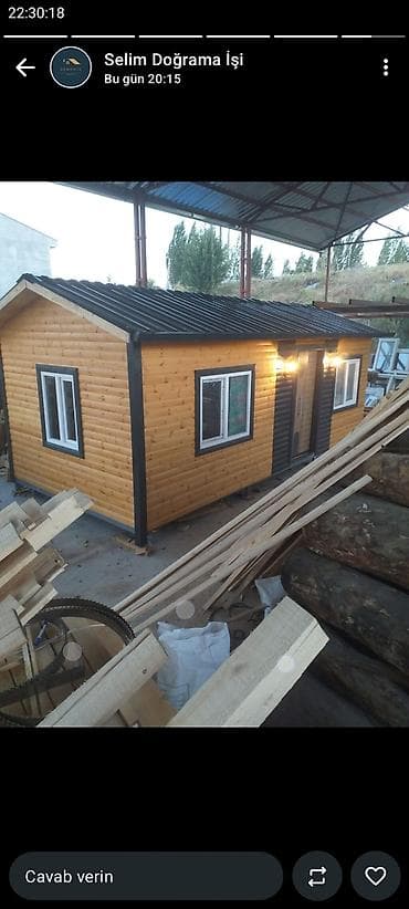 qapı üçün stopper: Həyat evi. Taşınabilən taxta karkaslı ev – modul tiny house - Korpus — 4