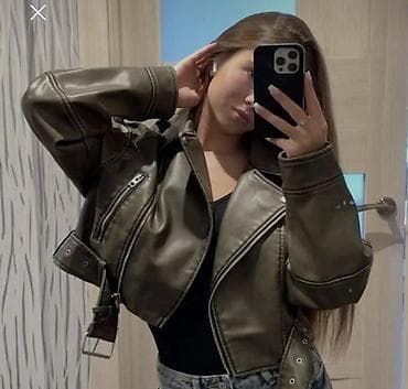 kurtka turkce: Dəri kurtka, L — 1