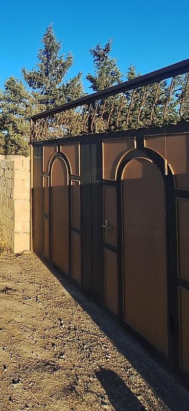 qapi demir: Dəmir Həyət darvazası, Mexaniki, Qapı ilə, rəng - Qara — 2