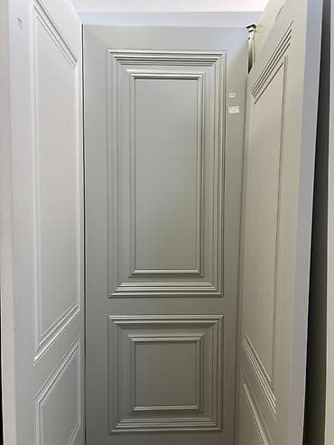 qapi otaq: Ağ və boz tonlarda interyer qapıları kolleksiyası - Material: MDF — 5