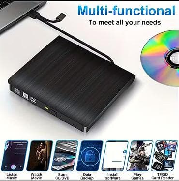 hard disk qiymetleri: Xarici USB DVD/CD oxuducu-yazıcı - USB 3.0 və USB-C qoşulma: yüksək — 1