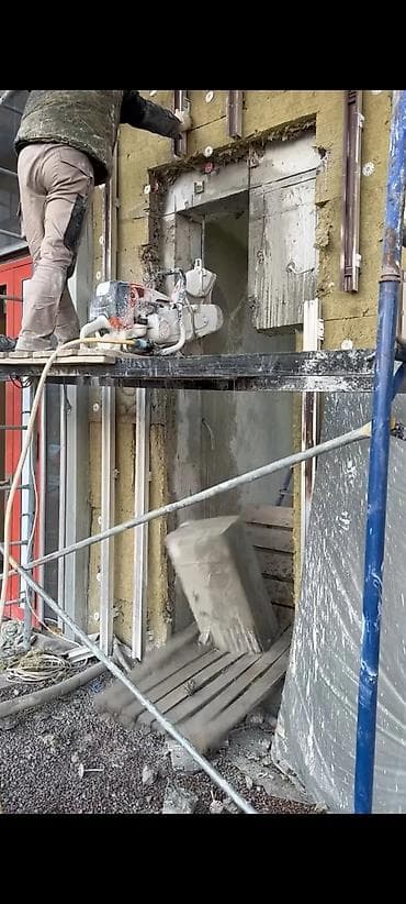 qapi ucun vinil: Beton kəsmə xidməti - Armatur-betonda, monolit divar və kolonlarda — 4