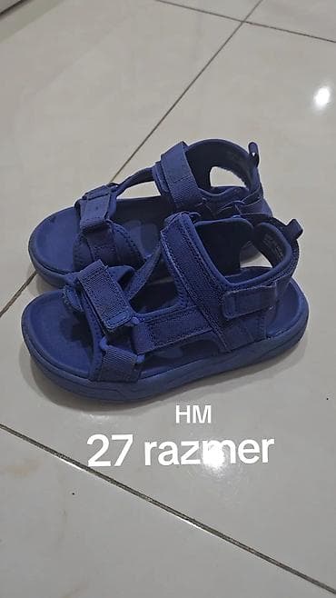 oglan krasovkalari: Rəng - Mavi Basanojkalar, Ölçü: 27, Oğlan üçün — 1