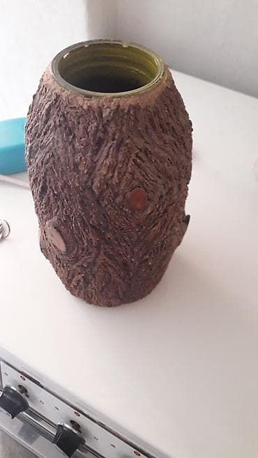 Ваза для цветов ручная работа общита деревом