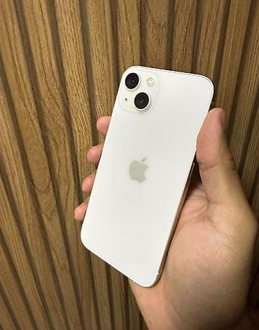 IPhone 13, 128 GB, Ağ, Zəmanət, Simsiz şarj, Face ID