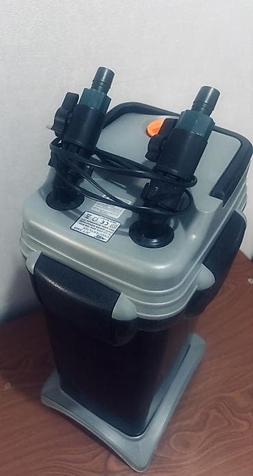 ev heyvanlarının satışı: Akvaryum dəsti – şüşə akvarium, dolab və xarici filtr Dəstdə olanlar — 3