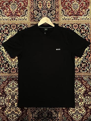 BOSS kişi T‑shirt’ü - Rəng: qara - İstehsal - Türkiyə🇹🇷 - Dizayn